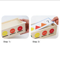Juguete Educativo De Madera Con 25 Bloques Geométricos De Colores Caja De Almacenamiento Para Niños Juguete Montessori Para Preescolar - details 6