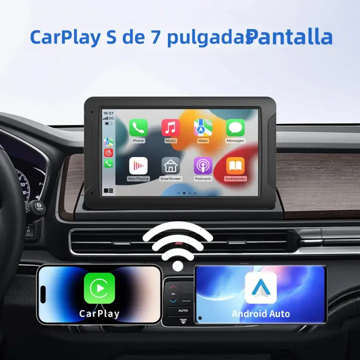 Universal Portable Carplay Para Pantalla De Coche Con Android Auto Y Wireless Carplay Estéreo Touchscree Compatible Con Todas Las Marcas De Coches - 1