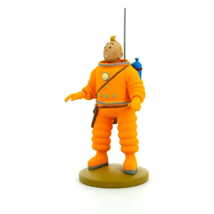 Figura de colección de resina Tintin Luna - 1
