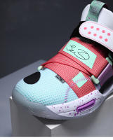 Zapatillas De Baloncesto Para Niños Y Niñas Antideslizantes Deportivas Ligera Para Exteriores Zapatos Cómodos Transpirables Talla Verdadera - details 3