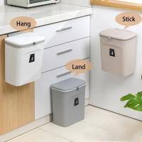 Bandeja De Cocina Con Tapa Deslizante Y Colgante Sin Perforaciones Contenedor De Basura Para El Hogar Y Toilette Material ABS Forma Rectangular - details 6