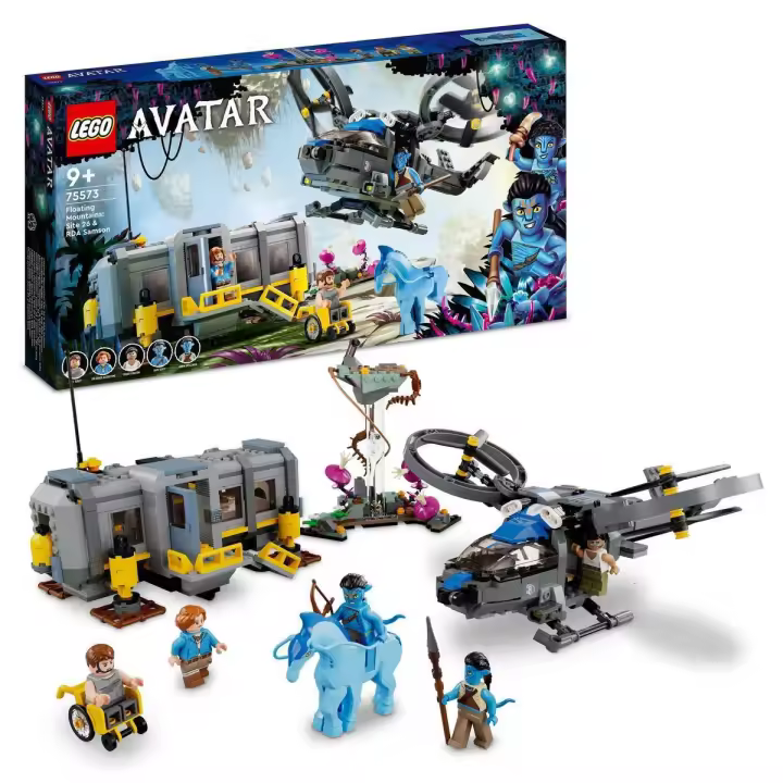 LEGO 75573 Avatar Montañas Flotantes: Sector 26 y Samson de la RDA (887 Piezas) - 1