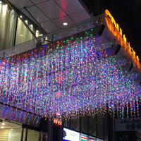 Luces De Cadena LED De Icicle 3.5-40M Para Navidad Y Fiestas Luces De Aparador Con Control Remoto Impermeables Para Exterior Decoración De Calle Y Hogar - details 8