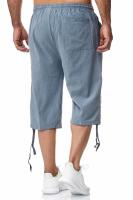 Pantalón casual de lino y algodón para hombre - Estilo deportivo y fresco para verano (longitud 7/8) - details 8
