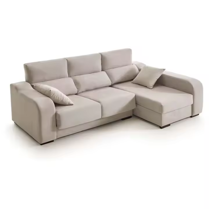 Sofá chaiselongue Zafiro 3 plazas con arcón 110x225x140 cm - 1