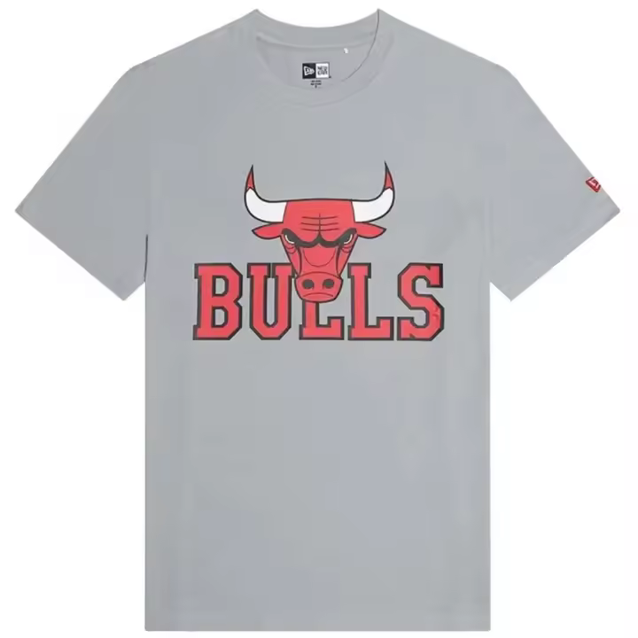 Camiseta de Manga Corta New Era Nba 23 Chicago Bulls para unisex en color gris - 1