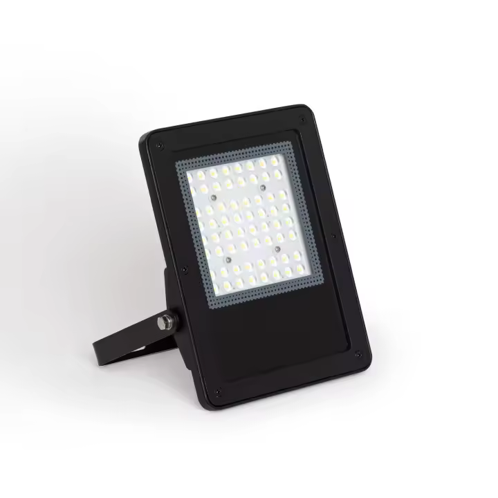Ledkia Foco Proyector LED 50W 170 lm/W IP65 ELEGANCE Slim PRO Negro 3000K 30º Blanco Cálido - 1