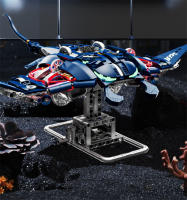 Bloques De Construcción Creativos De Manta Rayo Mecánica Técnica Mobulidae Vida Marina Para Niños Modelo De Bloques Pequeños Regalos De Cumpleaños Y Navidad - details 6