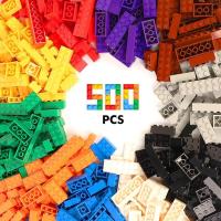 Bloques Construccion Infantiles 500 Piezas Juguete Infantil Regalo Compatible con todas las marcas Juego de bloques de construcción creativos de piezas Certificados con marcado CE, seguros y divertidos para niños desde los 3 años, Inventa, crea, Marzono - details 2