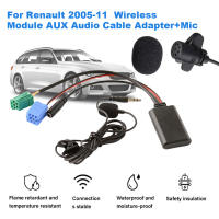 Módulo Bluetooth Para Coche Con Entrada AUX in Adaptador De Música MP3 Handsfree Mini ISO 6Pin Y Cable AUX Para Renault Megane Scenic - details 2