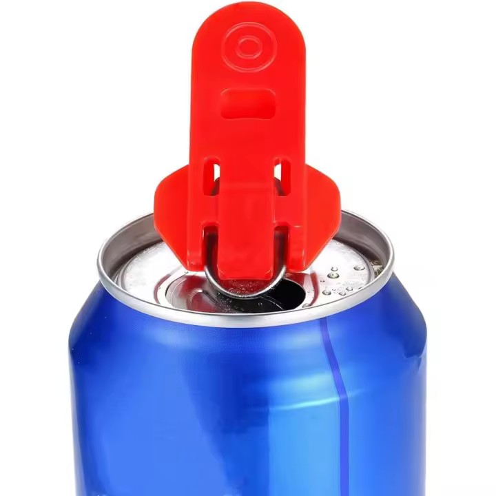 Manual simple can opener, colorful soda beer can opener and beverage can cover protector, high quality plastic protective can opener for soda, cola, beer, soda, beverage aluminum beverage - 1