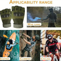 1Par De Guantes Tácticos Para Hombres Sin Dedos Ideal Para Deportes Al Aire Libre Tiro Caza Airsoft Y Ciclismo - details 5