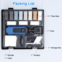 Juego De Herramientas De Reparación DIY Para Vinilo PVC Plásticos Eliminación De Rasguños Y Agujeros Con 11 Barras De Cera - details 3