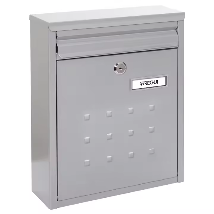 ARREGUI Dime Buzón Exterior de Acero Tamaño M (Correo DIN A4 y Revistas) | Buzón de Pared Mediano | Buzón de Correo Agrupable | de Fondo Estrecho | Antilluvia | Fácil de Instalar - 1