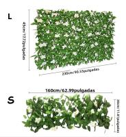 1PC Valla De Privacidad Expansible Para Balcones Y Jardines Decoración De Pared Con Hiedra Artificial Estilo Elegante Para Jardín Y Escenario Exterior - details 7