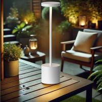Lámpara de Mesa con USB Recargable – 3 Tonos de Luz (Cálida, Blanca, Neutra) – 1.5W 80LM 1200mAh – Encendido por Botón + Control Táctil Superior – Luz de Lectura o Mesita de Noche - Blanca o Negra - details 0