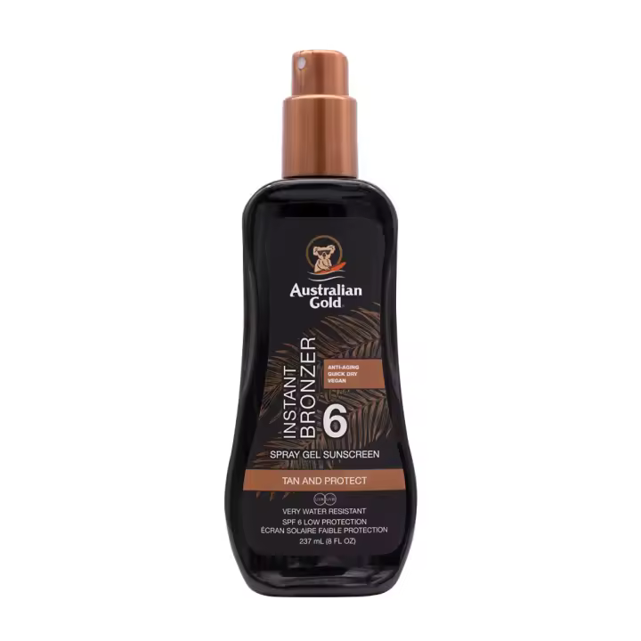 Australian Gold Protector Solar SPF6 Spray Gel con Bronces 237ml - 1