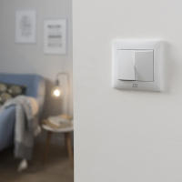 ORION91 Pack x 6 unidades 9&1 Conmutador Doble / Interruptor Empotrable Pared 10A + Marco Blanco Nine&One Premium - Mecanismo Eléctrico - details 0
