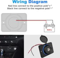 Cargador dual-USB Para Coche Con Luz Indicadora 12V 24V 3.1A Enchufe De Poder Adecuado Para Barcos Y Automóviles - details 1