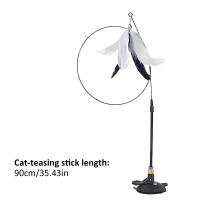 Varita De Plumas Para Gatos Juguete Portátil Con Ventosa Para Entretenimiento De Mascotas Adecuado Para Gatos Domésticos Y Cachorros - details 9
