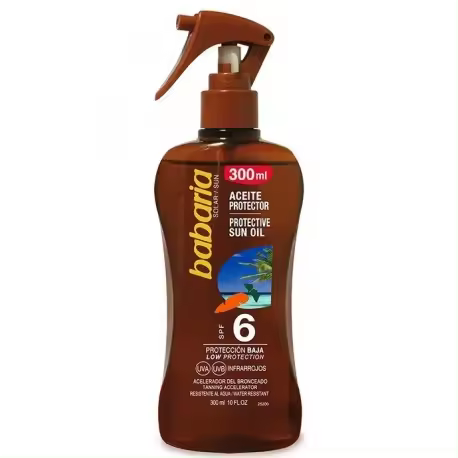 BABARIA ACEITE SOLAR ZANAHORIA SPF6 300ML - 1