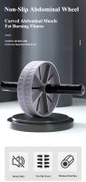 1Pcs Abdominal Wheel Resistente Al Desgaste Con Rodillos Antideslizantes Equipo De Ejercicio Para Fortalecimiento De Músculos Entrenamiento De Fitness Uso Doméstico Silencioso - details 0