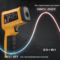 BSIDE Termómetro Infrarrojo Profesional -50~1400C Digital IR-LCD Medidor De Temperatura No Contacto Con Láser Para Industrial - details 1
