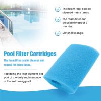 Esponja de cartucho de filtro de piscina, herramienta de limpieza de bañera de hidromasaje lavable, reutilizable, tipo H, 4 paquetes - details 4
