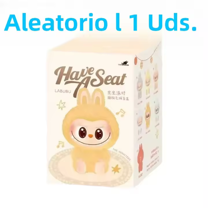 Figura De Anime Labubu 'Toma Asiento' Colgante De PVC Muñeco Modelo Kawaii Replicado De Bicho-Monstruo Llavero Regalo De Cumpleaños Para Niños Y Adultos - 1