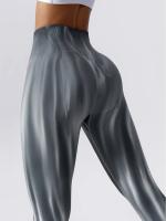 Tirantes Aurora Tie-Dye Leggings De Yoga Para Mujer High-Waist Transpirables Talla Verdadera Pierna Delgada Fitness Yoga Deportes - details 3