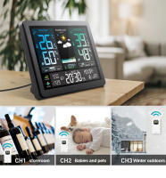 Estación Meteorológica Multifuncional Con Alarma Y Pantalla Color Thermómetro Higrómetro Sensor Exterior Incluido Medidor De Temperatura Y Humedad Para El Hogar - details 3