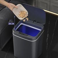 Basurero Inteligente Sensor Automático 16L Para Cocina Y Baño Impermeable Con Tapa Bin De Residuos Domésticos Eléctrico - details 7