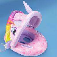 Anillo de natación con sombrilla para bebé, flotador de piscina, Círculo de natación inflable de unicornio, asiento de bebé, juguetes de piscina, fiesta de verano - details 6