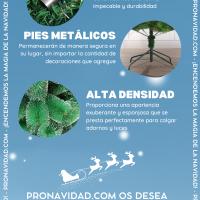 Pro Navidad® Árbol de Navidad 'Seattle'  Pino de Navidad Pino Aguja  Decoración Navideña de Alta Calidad  Árboles de Navidad súper poblados  90/120/150/180/210/240/300cm - details 3