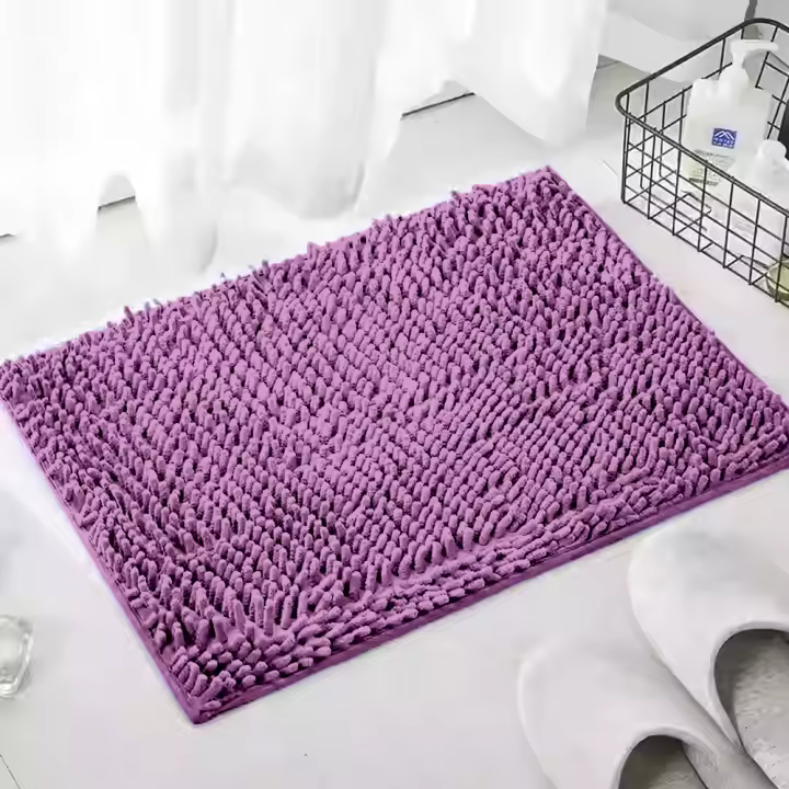 AYA MARKT Alfombra de baño, Alfombra de Microfibra de Chenille, Suave y Cómoda, Agua súper Absorbente, Antideslizante, Gruesa para el Cuarto de baño, 50x80cm - 1