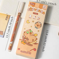 Mr Paper 12pcs Bolígrafos Gel 0.5mm Con Punta Completa Y Borrable De Capybara Animal Lindo Azul Para Regalo De Vuelta a La Escuela - details 1