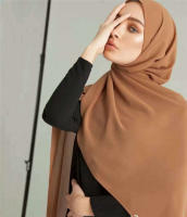 Nueva Elegante Bufanda De Mujer 2023 Modesta En Chiffón Sólido Tamaño Grande Abrazadora Para Cabeza Y Cuello Protección Solar Estilo Fashion - details 13