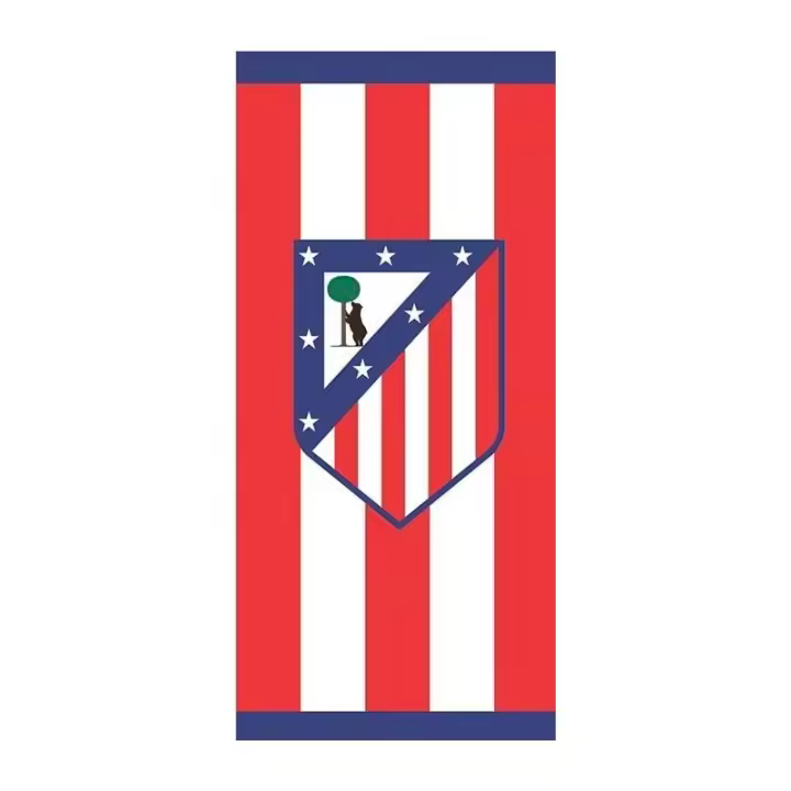 Toalla de playa Atlético de Madrid producto oficial tamaño 75x150 cm compisión algodón TOATM81864 - 1