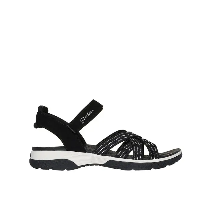 Skechers Arch Fit Reggae Sport - Gotta Go Sandalias deportivas para mujer negras en textil y sintético 83669 - 1