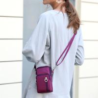 Bolso De Hombro Para Mujer Moda Diagonal Cruzada Con Cierre De Cremallera Bolsa De Pecho Deportiva Vertical Monedero Nylon - details 11