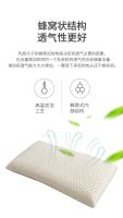 Almohada De Látex Natural Puro 100% Para Alivio De Dolor De Cuello Ortopédica Transpirable Cómoda Para Descanso Y Viajes - details 6