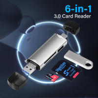 Lector De Tarjetas Multi-función 6 En 1 Tipo-C USB/TF/SD Para Adaptador De Memoria De Disco De Flash Para Móvil Y Computadora - details 9