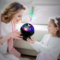 Proyector De Estrellas Luz Nocturna Para Niños Y Niñas Regalo Divertido Para Habitación Decorativa LED Rotativo Estrella Cielo Luna - details 4