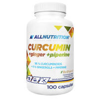 CÚRCUMA + JENGIBRE + PIPERINA 100 cápsulas - ALLNUTRITION - details 0