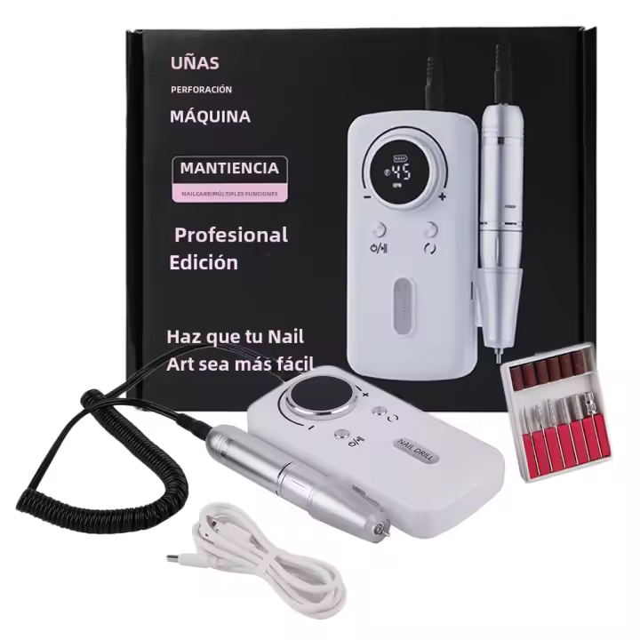 Máquina De Uñas Eléctrica Recargable Profesional 45000RPM Portátil Para Archivar Uñas De Acrílico Y Gel Eliminación De Uñas Postizas - 1
