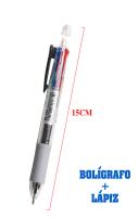 STELAM Bolígrafo multicolor 4 en 1 de 0.7 mm + lápiz de 0.5 mm con goma- Tinta negra, azul, roja y verde, escritura suave, retráctil, ideal para escuela, oficina y hogar - details 2