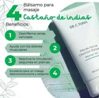Gel de masaje Castaño de indias, fórmula de bálsamo de Pferde de doble efecto, enriquecida con extracto de castaño de indias, hierba de San Juan, menta, mentol y aceites esenciales para promover un masaje relajante. - details 2
