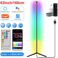 Lámpara De Piso Inteligente Tuya Dimmable RGB LED Moderna Para Decoración De Dormitorio Y Sala De Juegos Control Remoto Alexa - details 11