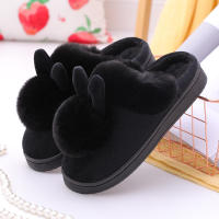 Zapatillas De Peluche Para Mujer Otoño Calientes Antideslizantes Comodidad Plush Interior De Casa Couplés Zapatos Suaves Para Hombres Sin Tacón Para Dormitorio - details 7