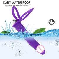 Vibrador Doble Penetración Para Parejas Y Principiantes Con Dildo Y Strap on De Silicona Para El Placer Anal Y Vaginal - details 5